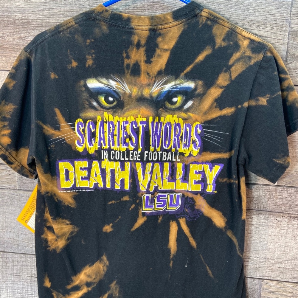 LSU tigers custom dyed small t shirt